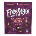 Freestyle Snacking Kalamata Olives with Extra Virgin Olive Oil, 4 oz (Case of 6)