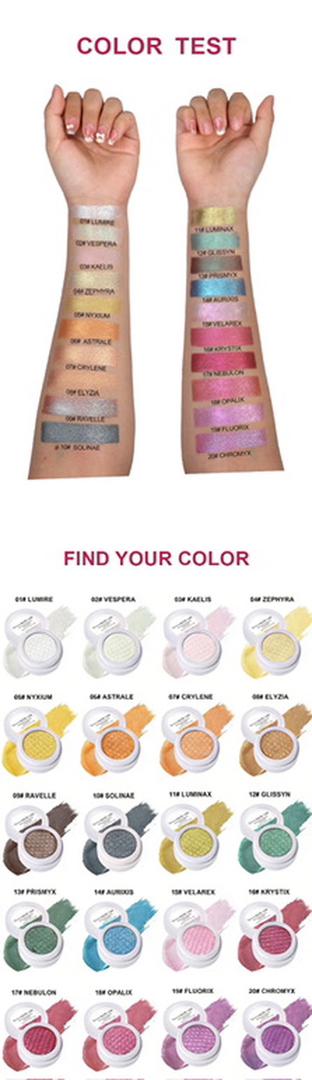 EpiLynx Crease-Proof Creamy Eyeshadow, 20 Shades