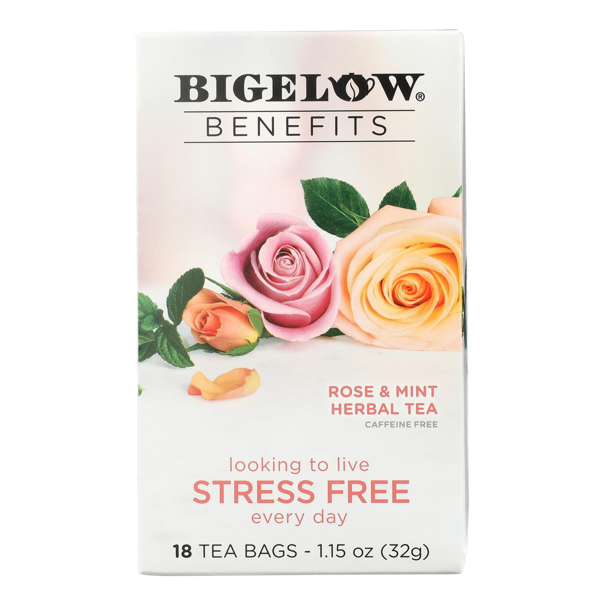 Bigelow Rose & Mint Tea, 18 ct (Case of 6 Boxes)