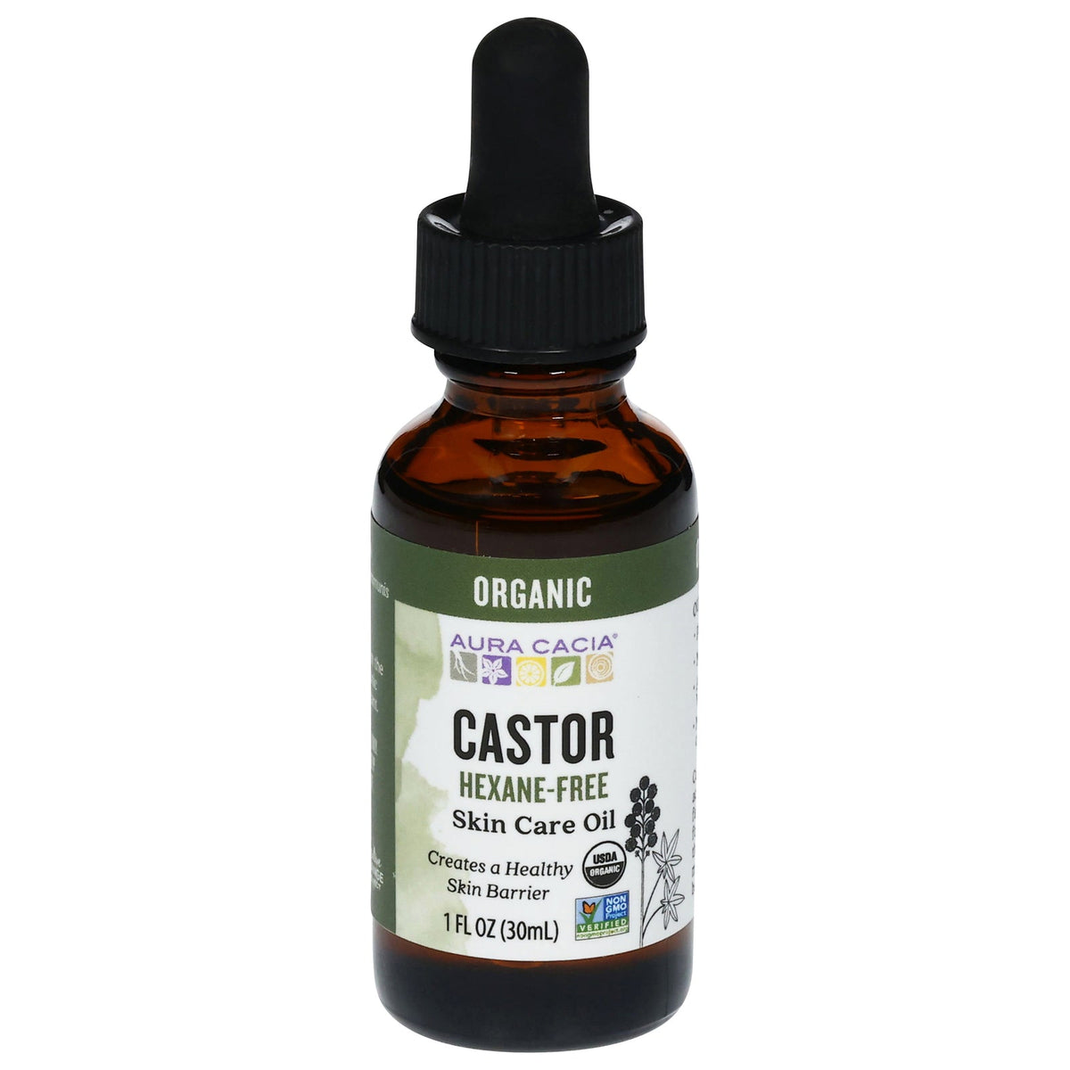 Aura Cacia Organic Castor Oil, 1 fl oz