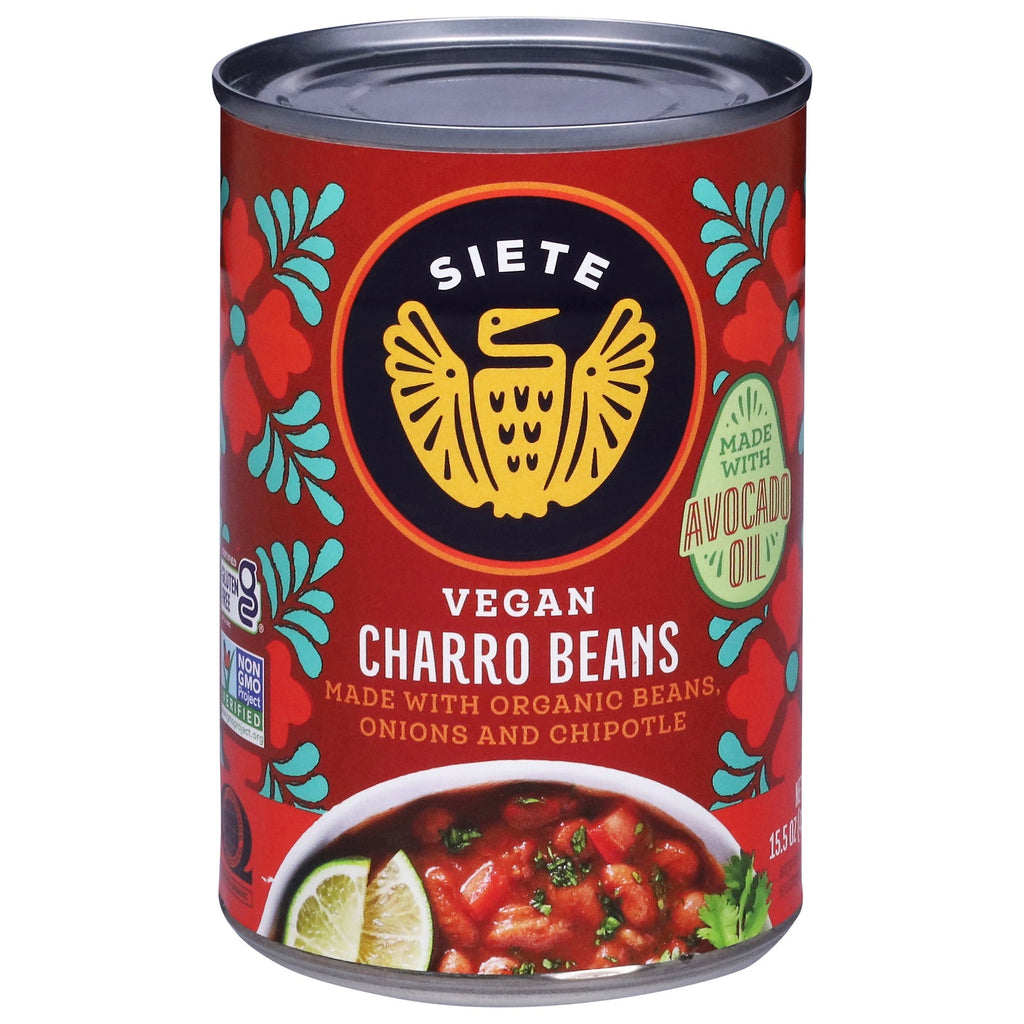 Siete Vegan Charro Beans, 15.5 oz (Case of 12)