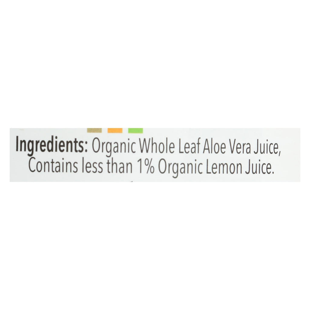 Lakewood Organic Fresh Pressed Whole Leaf Aloe Juice with Lemon, 32 oz