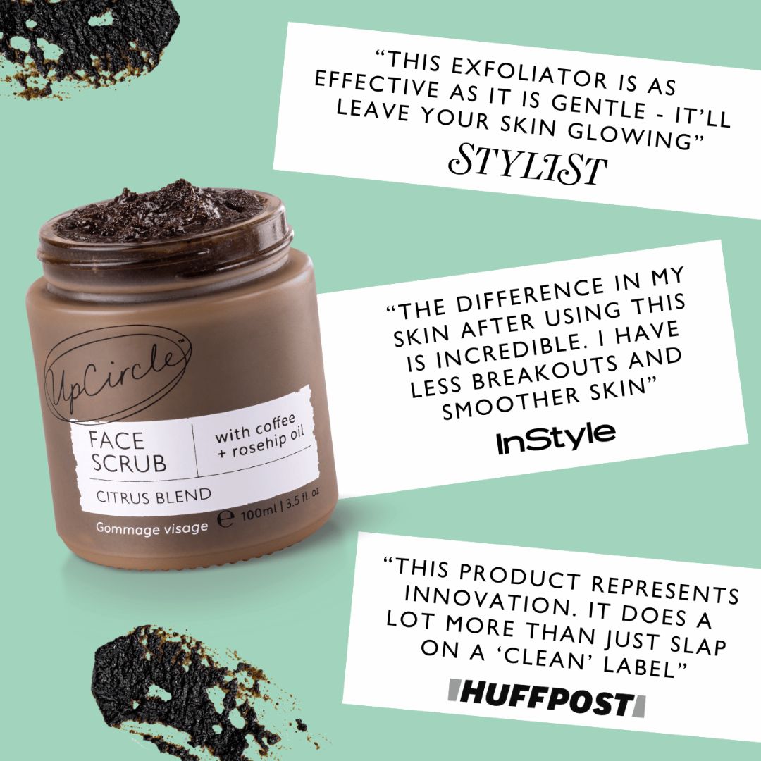 UpCircle Face Scrub with Coffee + Rosehip Oil — Citrus Blend
