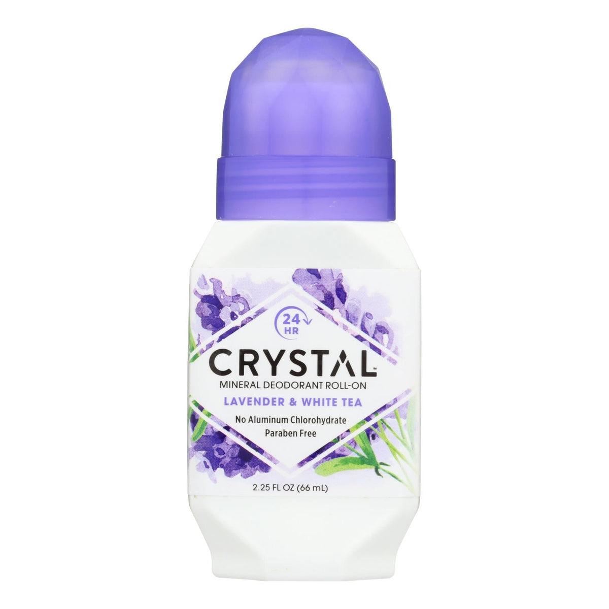 Crystal Essence Lavender and White Tea Roll-On Deodorant, 2.25 fl oz