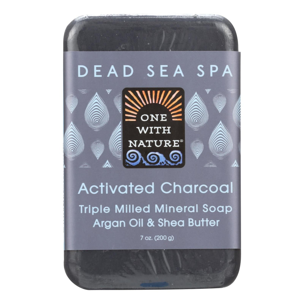 One With Nature Activated Charcoal Bar Soap, 7 oz