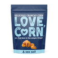 LOVE CORN Sea Salt Roasted Crunchy Corn, 4 oz (Case of 6)