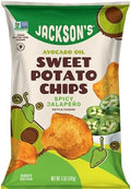 Jackson's Spicy Jalapeño Sweet Potato Chips with Avocado Oil, 5 oz (Case of 12)