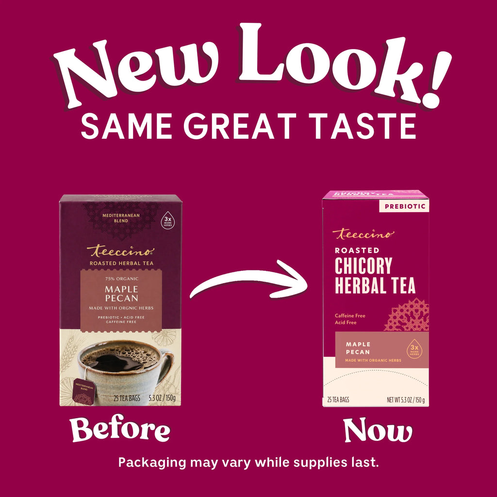 Teeccino Maple Pecan Roasted Herbal Tea — 25 Tea Bags
