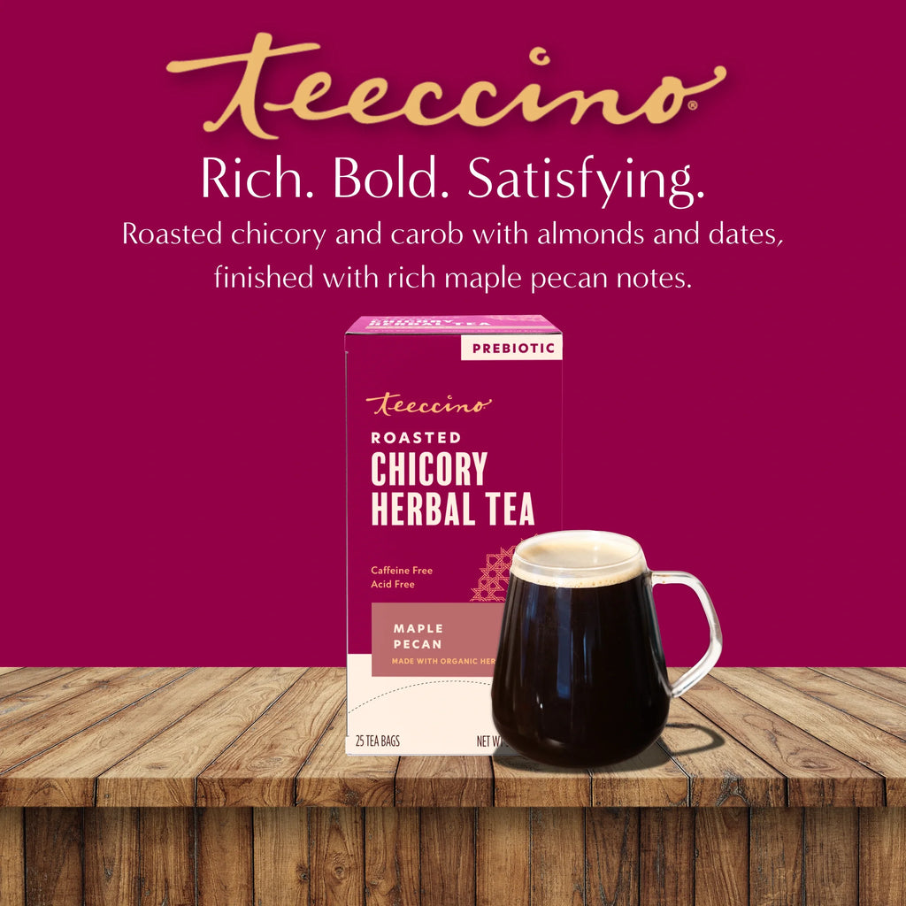 Teeccino Maple Pecan Roasted Herbal Tea — 25 Tea Bags