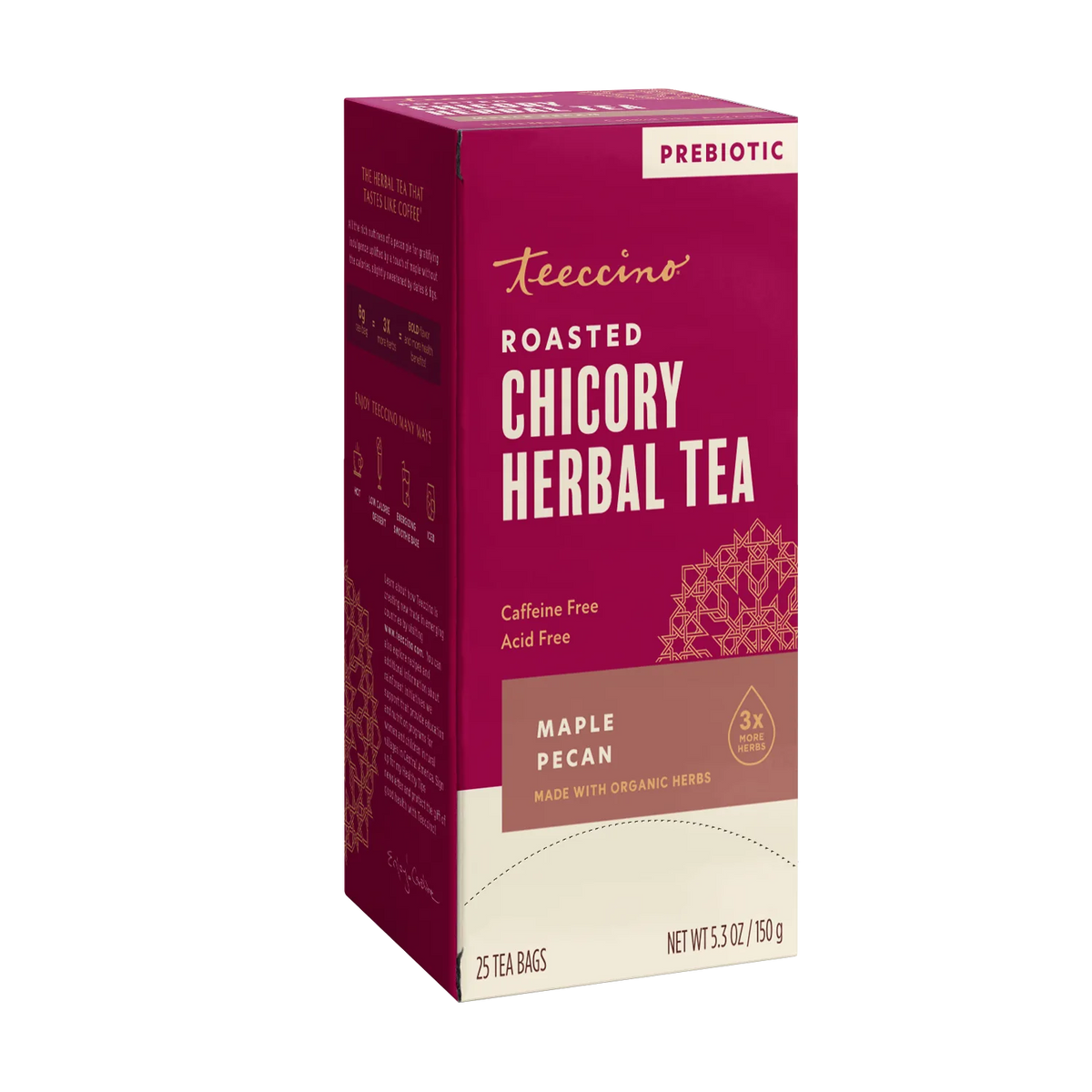 Teeccino Maple Pecan Roasted Herbal Tea — 25 Tea Bags