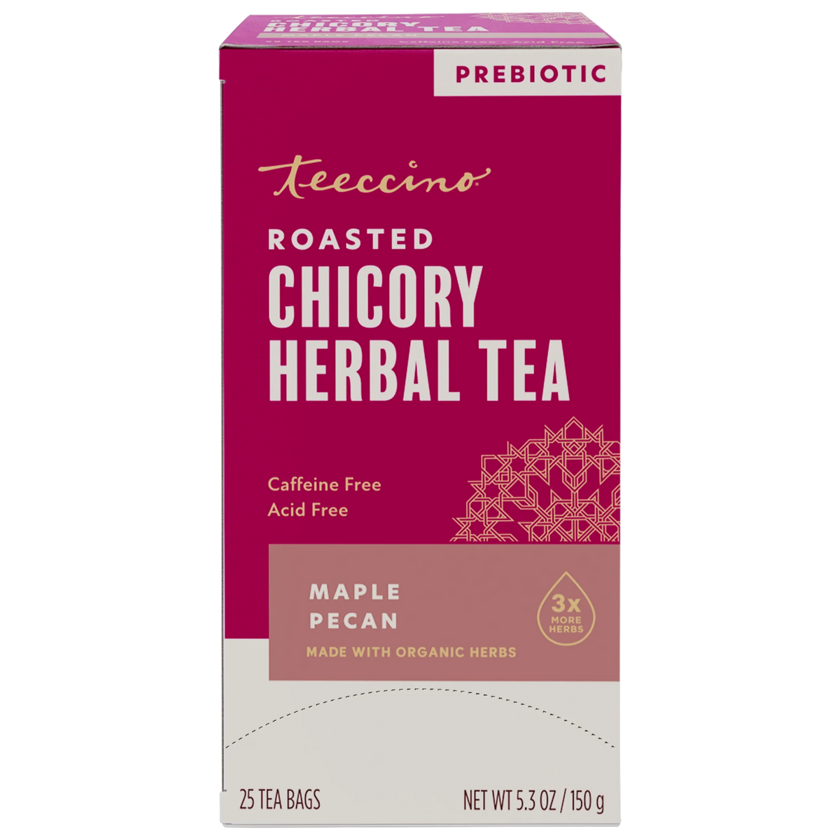 Teeccino Maple Pecan Roasted Herbal Tea — 25 Tea Bags