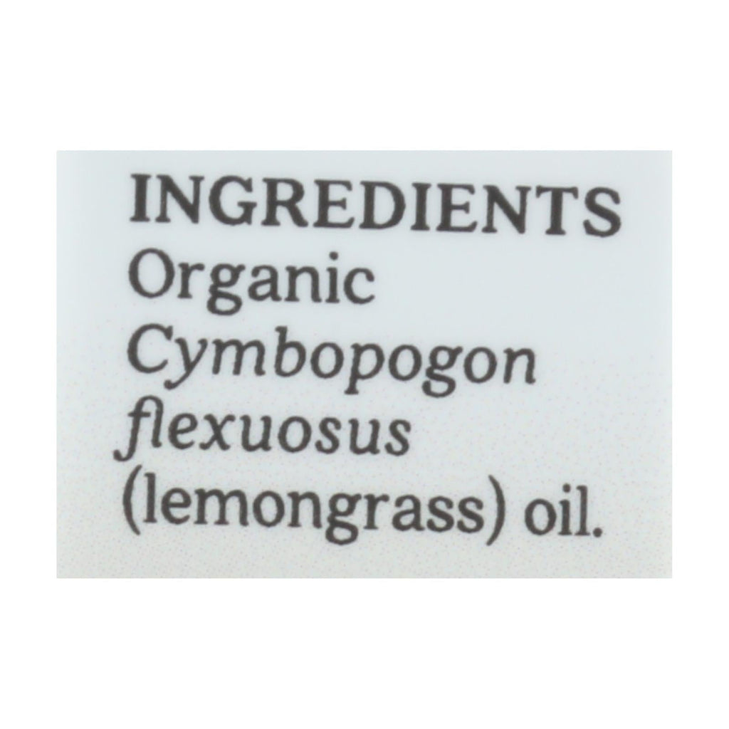 Aura Cacia Organic Lemongrass Essential Oil, 0.25 fl oz