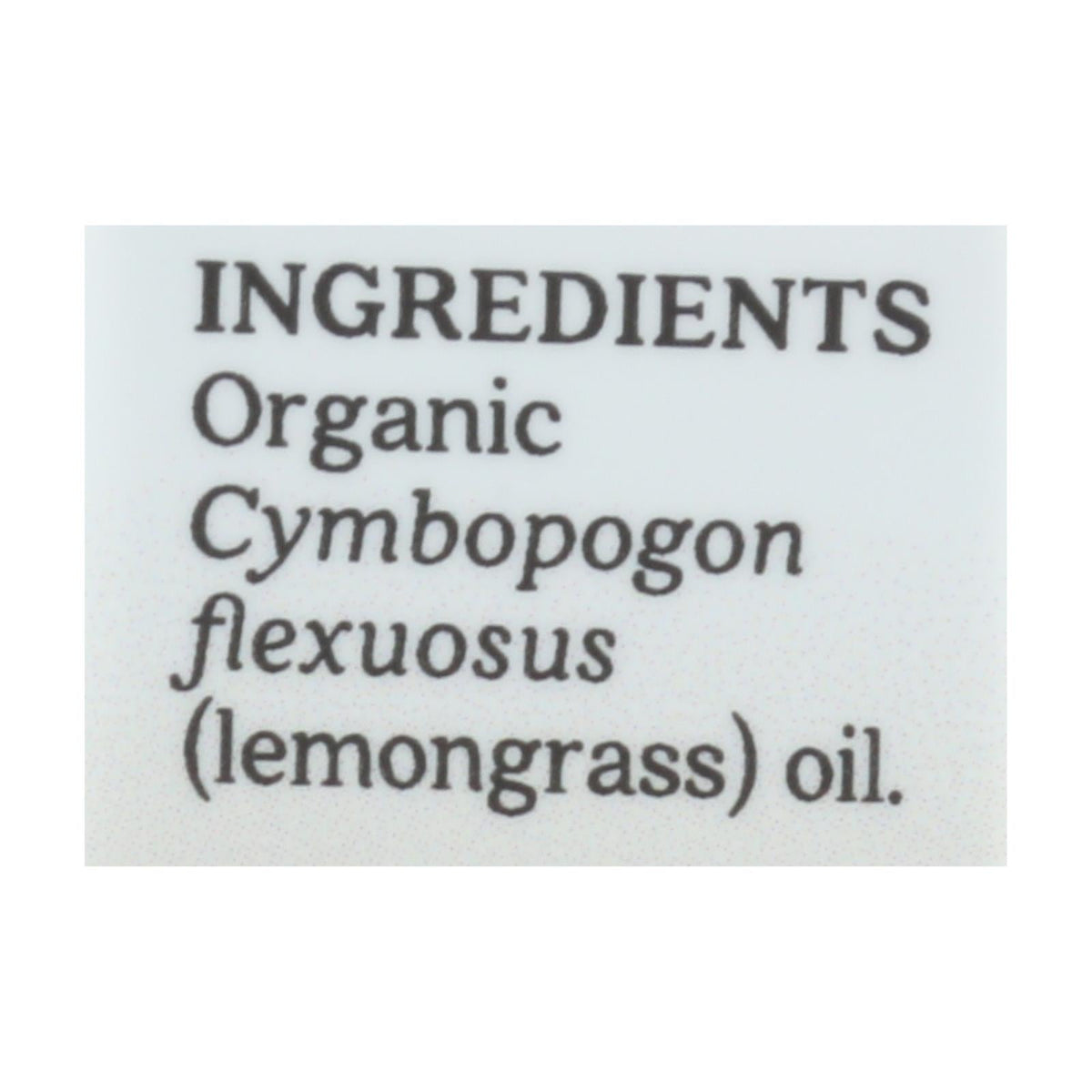 Aura Cacia Organic Lemongrass Essential Oil, 0.25 fl oz