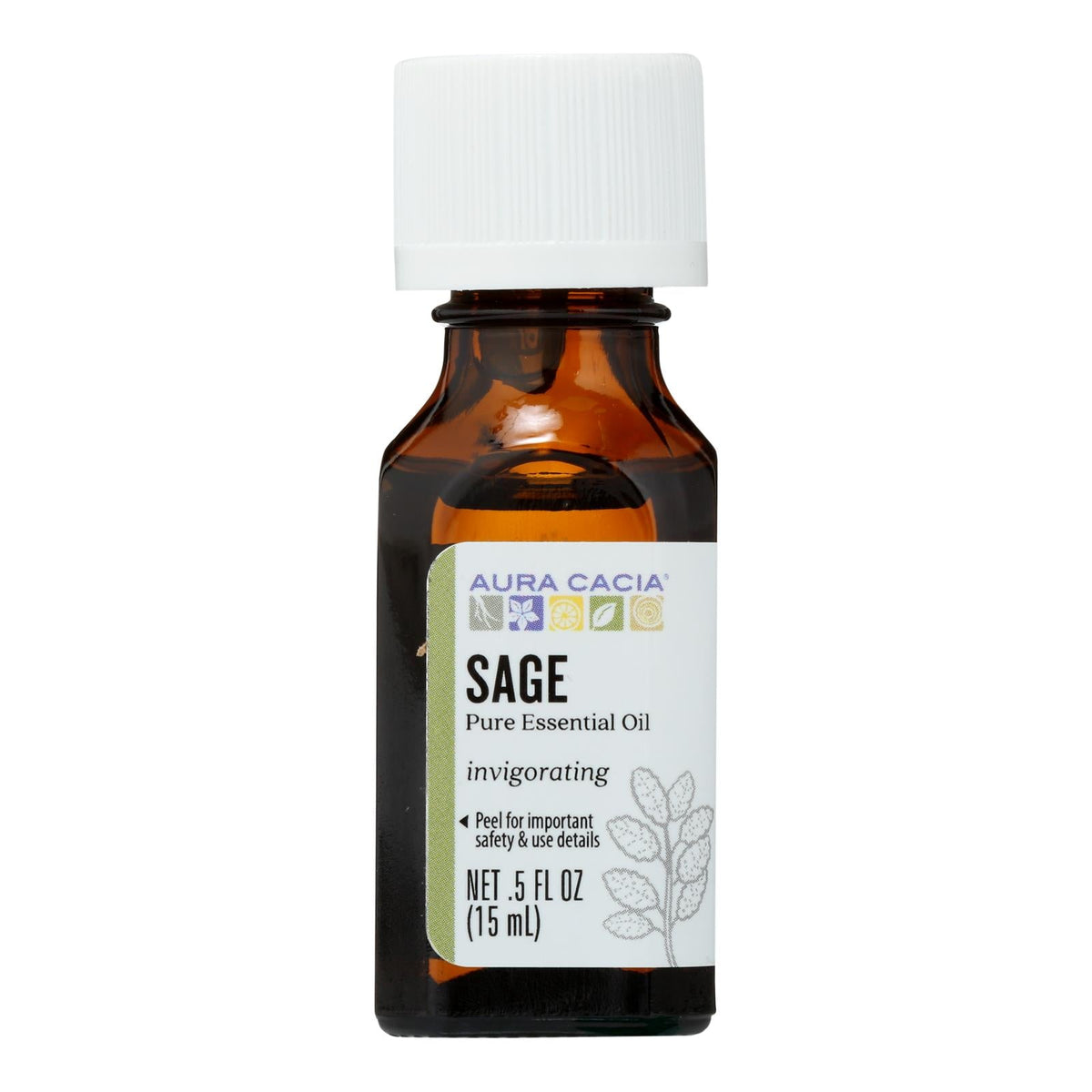 Aura Cacia Sage Essential Oil, 0.5 fl oz