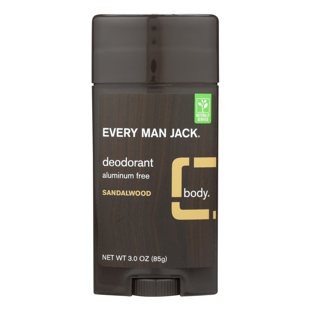 Every Man Jack Sandalwood Aluminum-Free Body Deodorant (Case of 3)