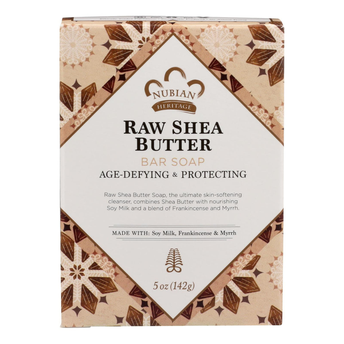 Nubian Heritage Raw Shea Butter Bar Soap, 5 oz