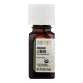 Aura Cacia Organic Lemon Essential Oil, 0.25 fl oz