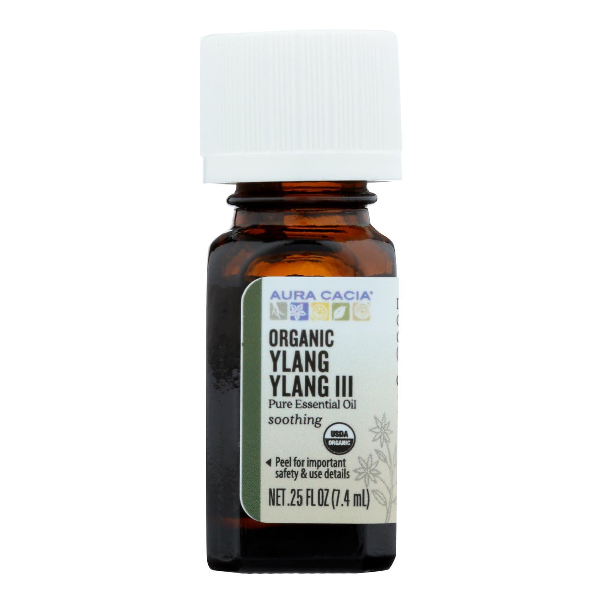 Aura Cacia Organic Ylang Ylang Essential Oil, 0.25 fl oz