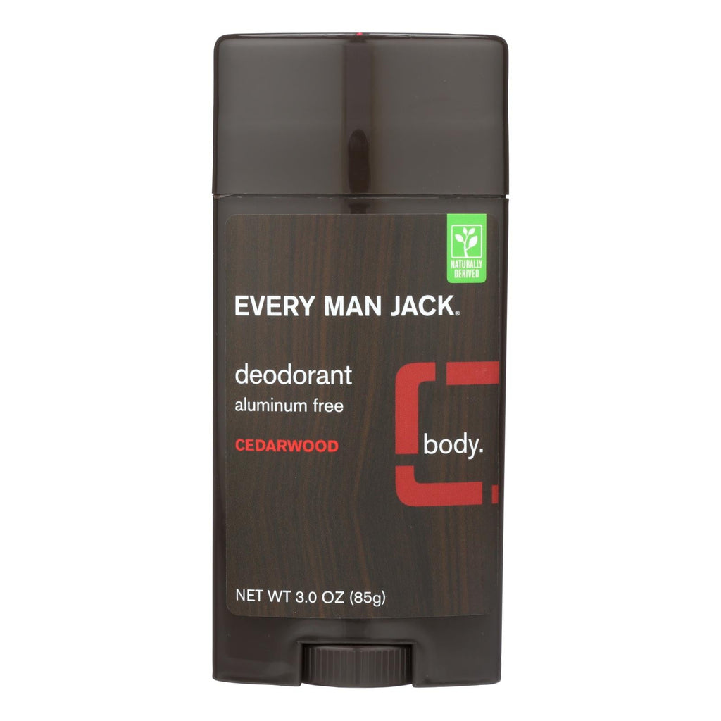 Every Man Jack Cedarwood Aluminum Free Deodorant (Case of 3)