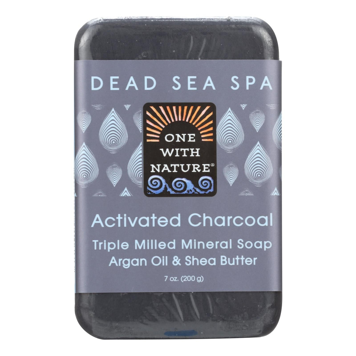 One With Nature Activated Charcoal Bar Soap, 7 oz
