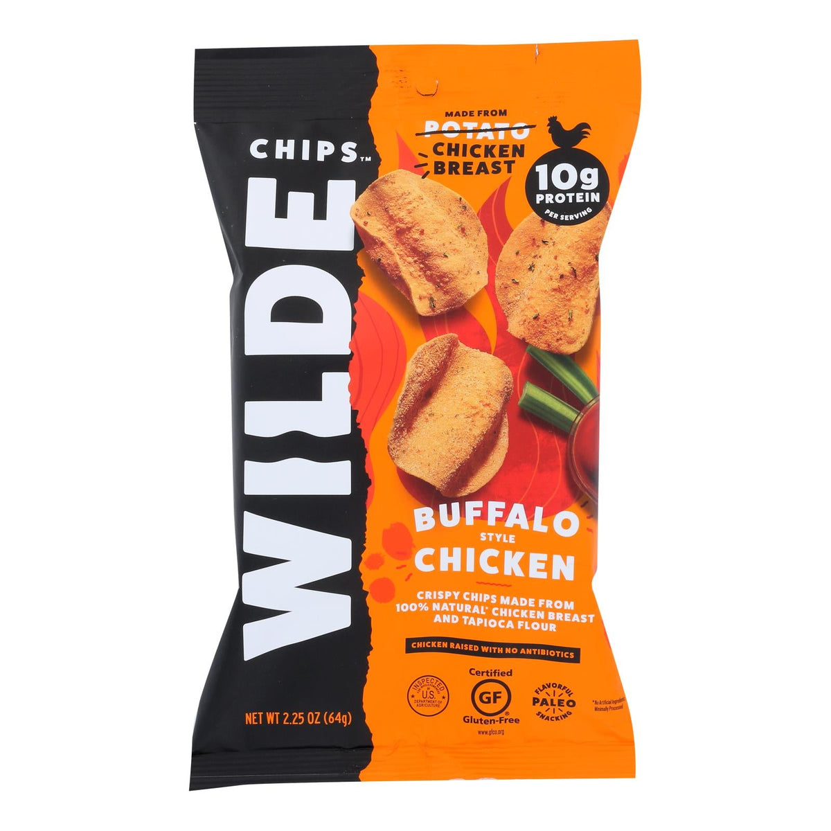 Wilde Buffalo Chicken Chips, 2.25 oz (Case of 12)