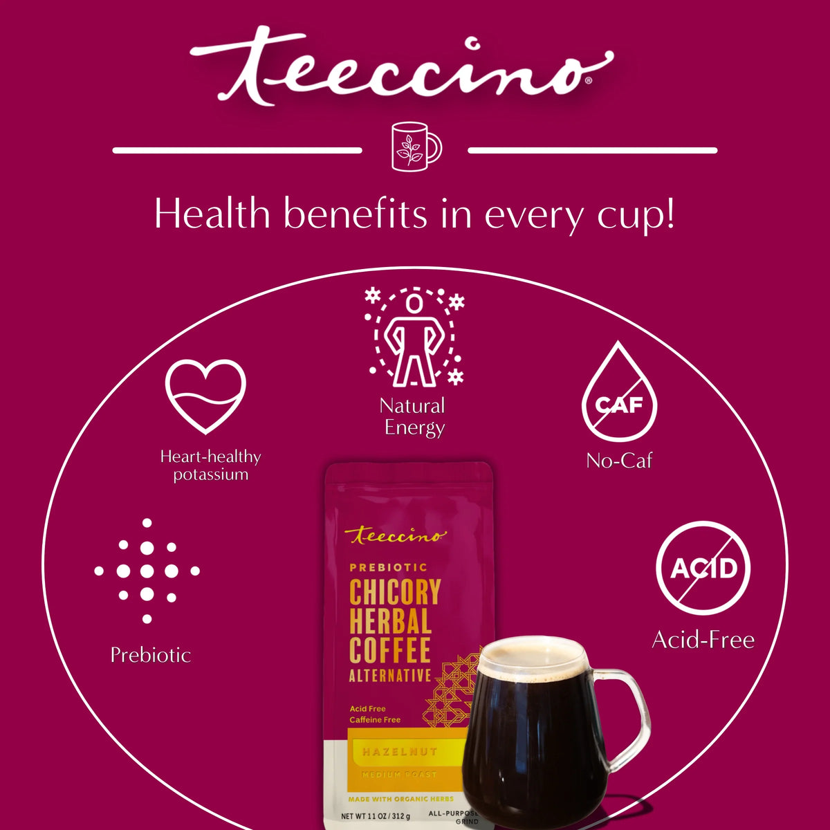 Hazelnut Chicory Herbal Coffee — product photo 16