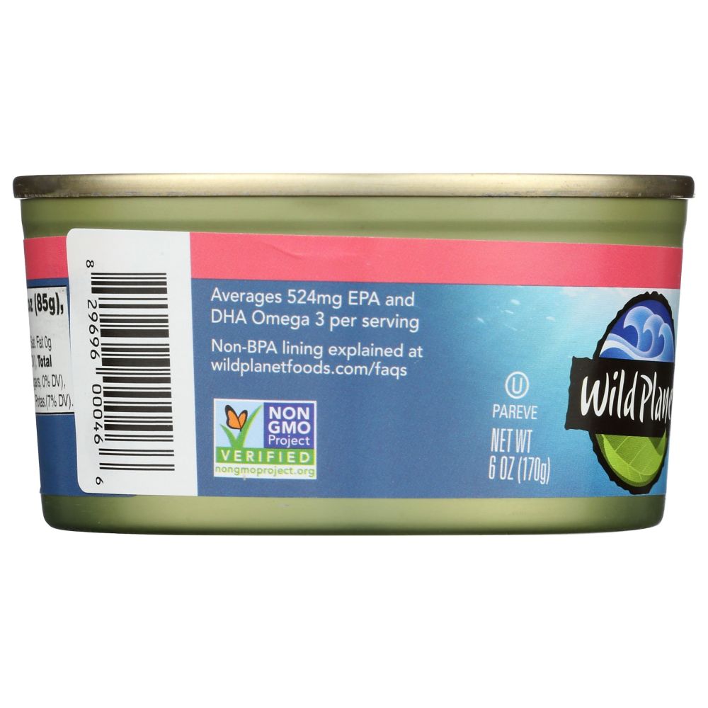 WILD PLANET: Alaska Pink Salmon No Salt, 6 oz — product photo 2