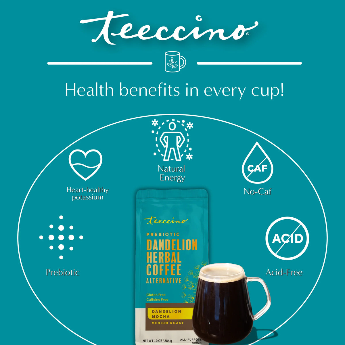 Dandelion Mocha Herbal Coffee — product photo 18