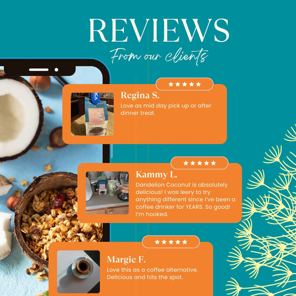 Dandelion Coconut Herbal Coffee — product photo 6