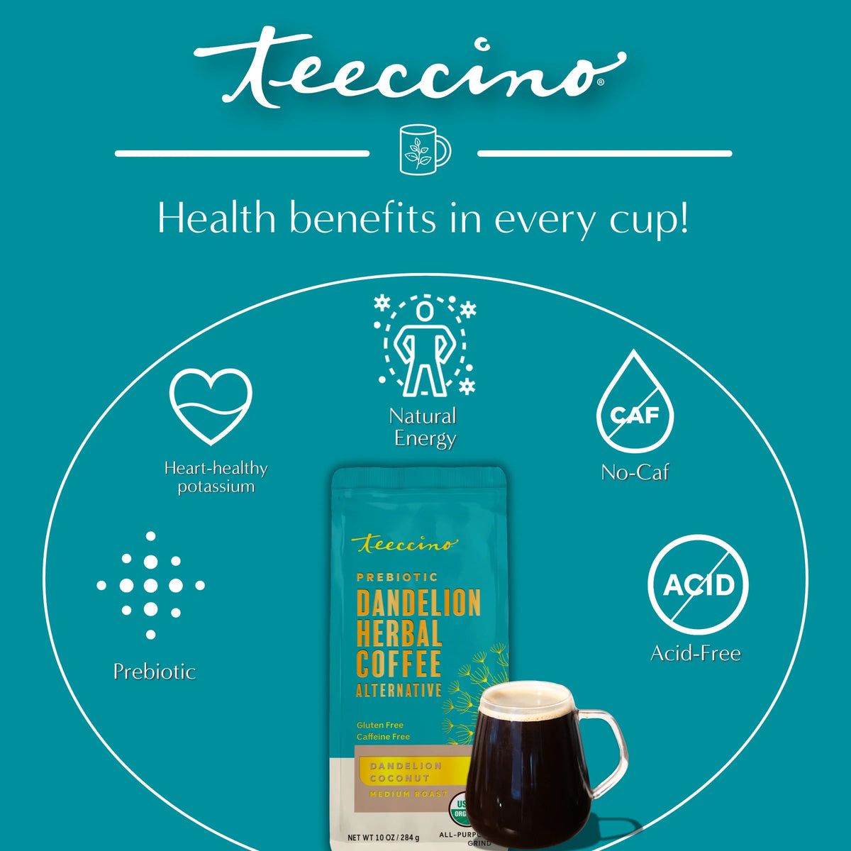 Dandelion Coconut Herbal Coffee — product photo 18