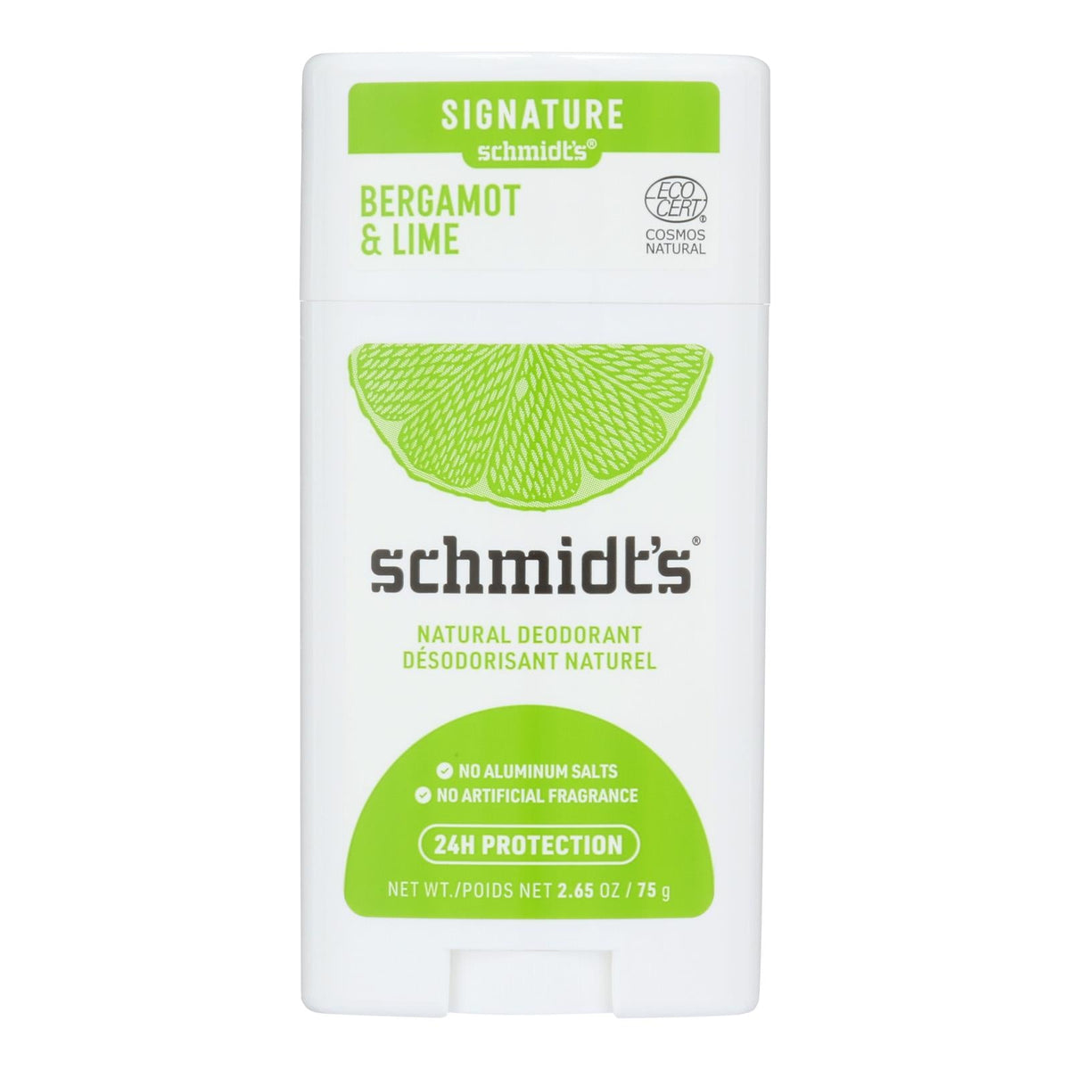 Schmidt's Bergamot & Lime Deodorant Stick, 2.65 oz