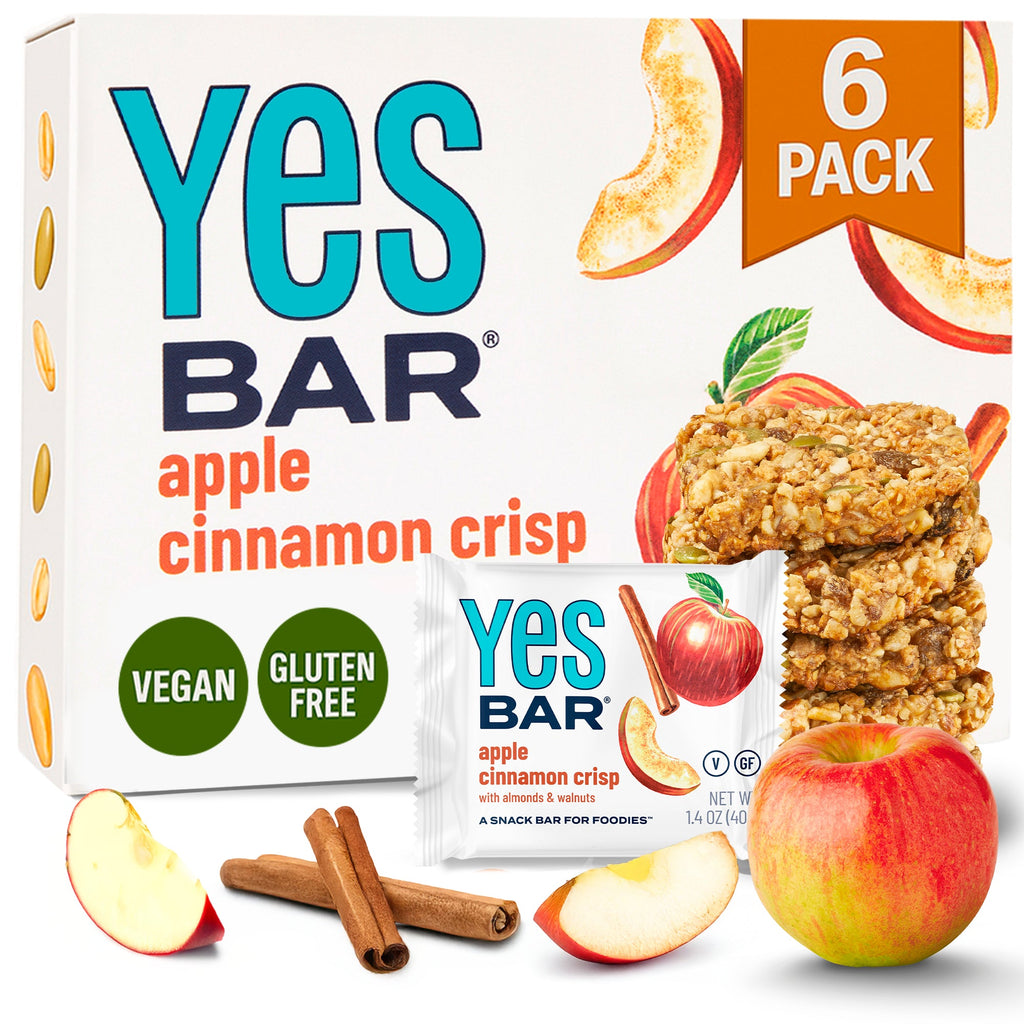 Yes Bar Apple Cinnamon Crisp Six Pack