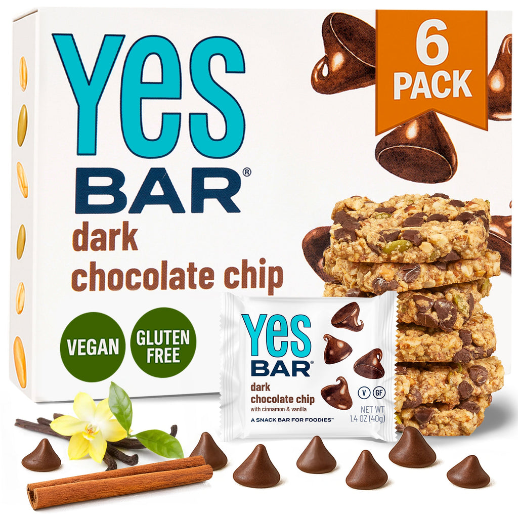 Yes Bar Dark Chocolate Chip Six Pack