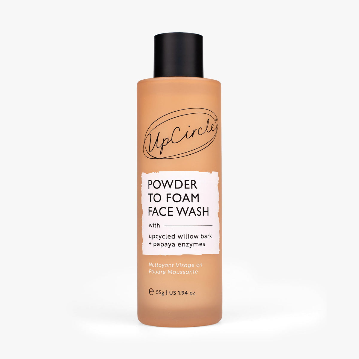 UpCircle Powder To Foam Face Wash with Willow Bark + Papaya Enzymes