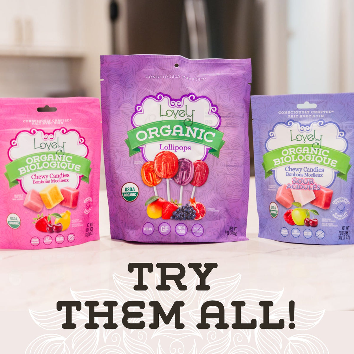 Lovely Organic Chewy Candies