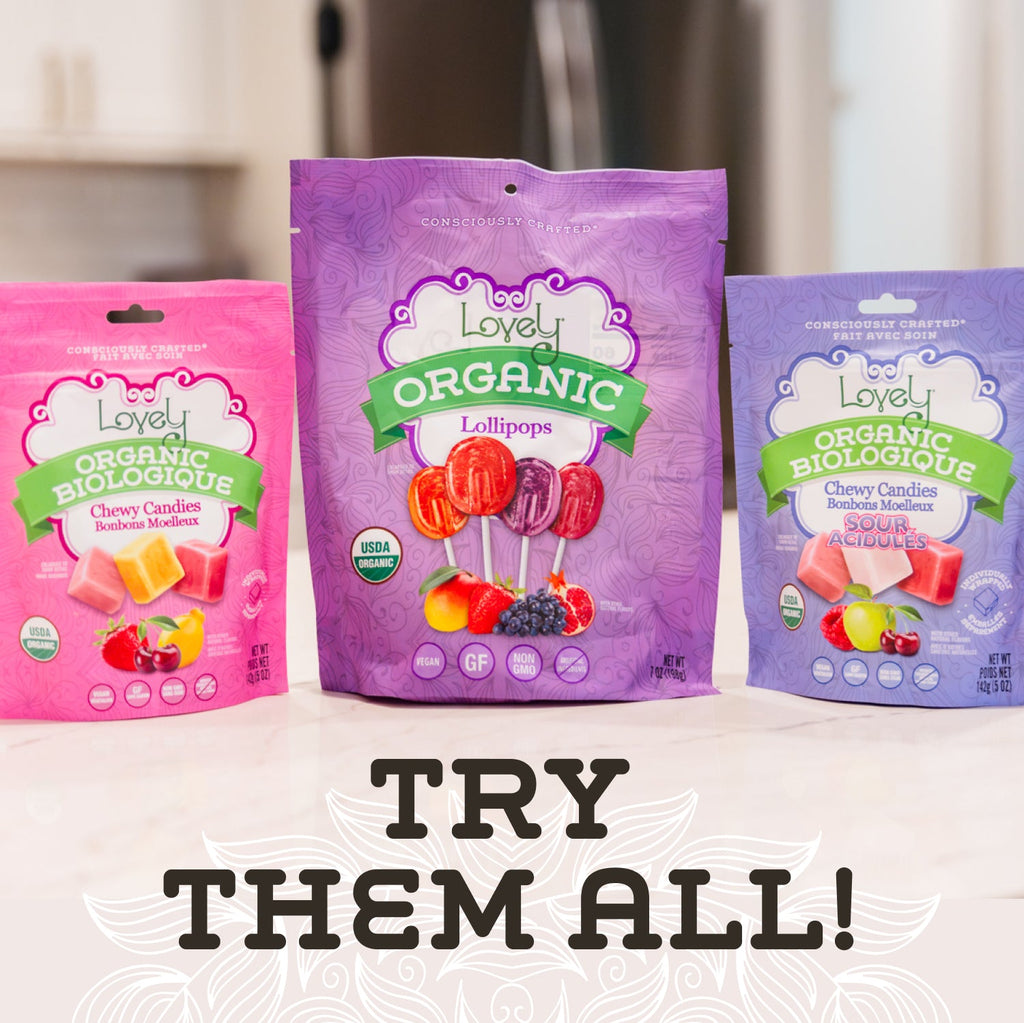 Lovely Organic Sour Chewy Candies