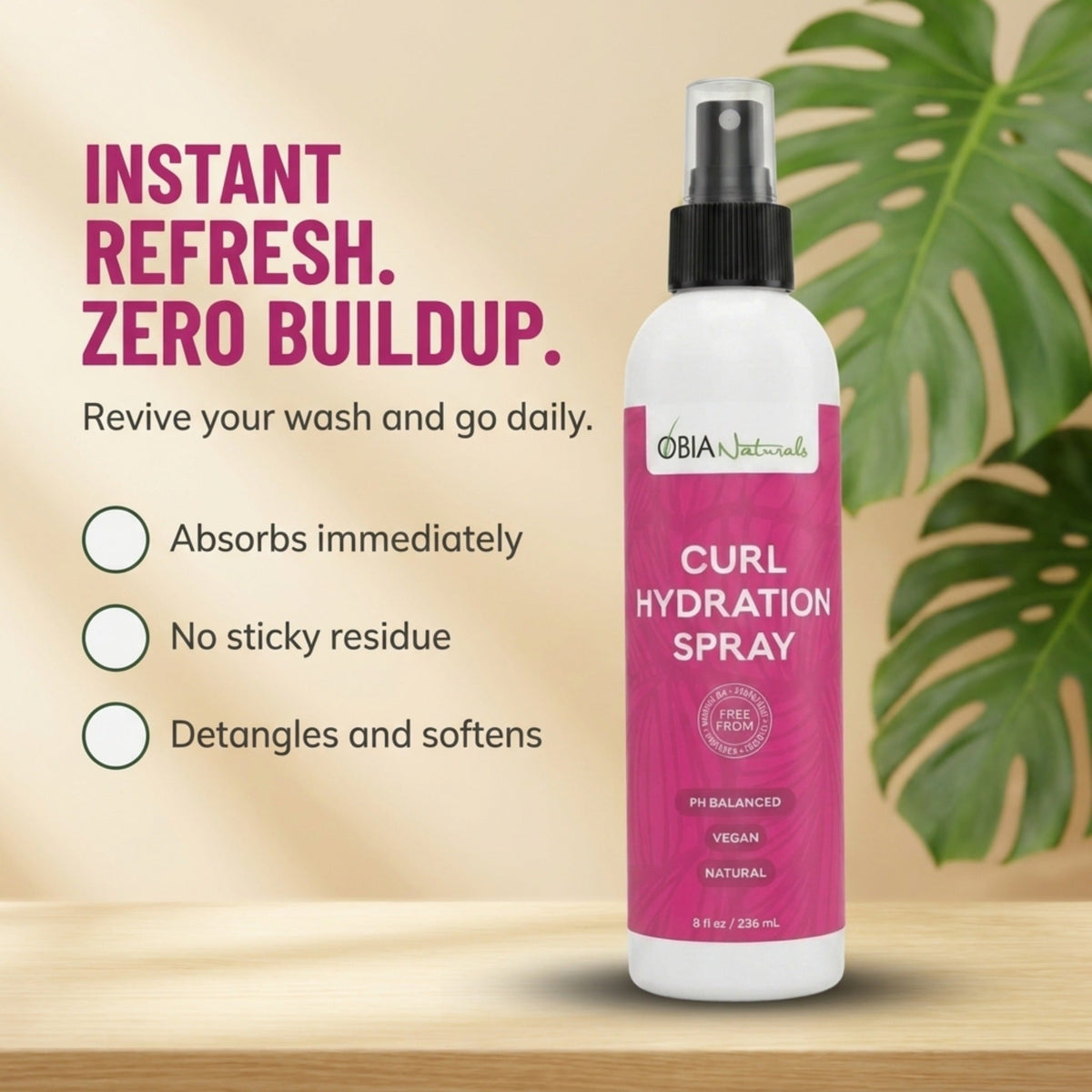 OBIA Naturals Curl Hydration Spray