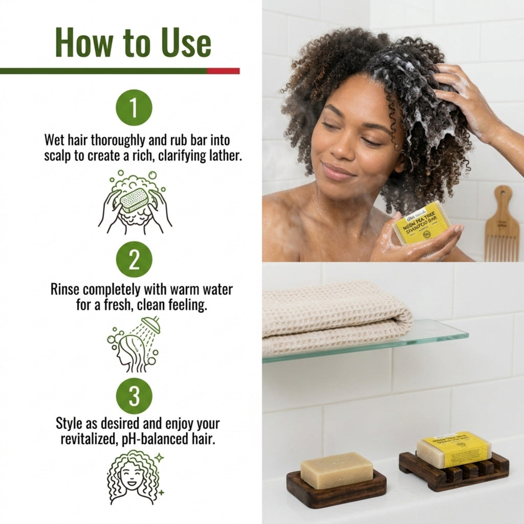 OBIA Naturals Neem Tea Tree Shampoo Bar