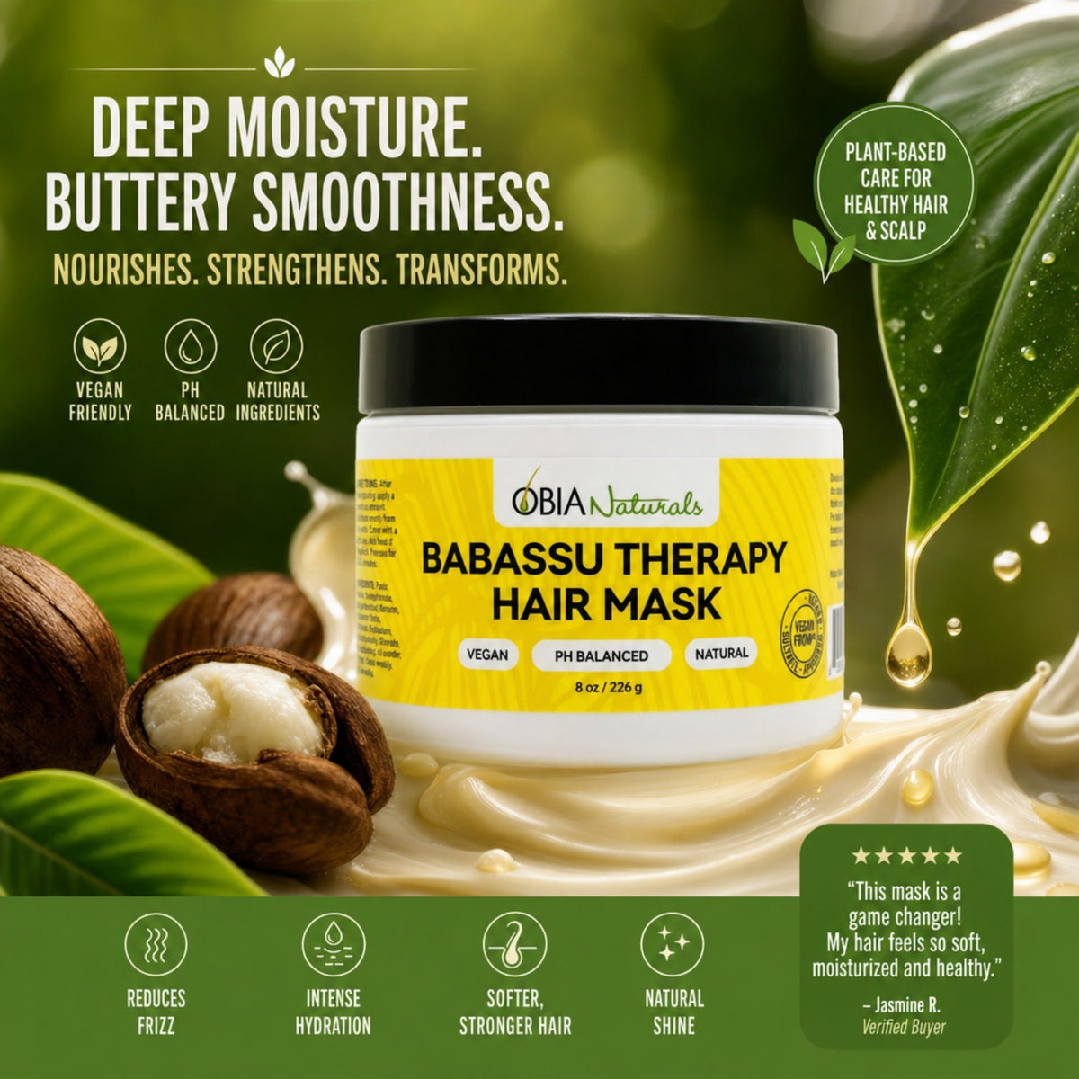 OBIA Naturals Babassu Hair Therapy Mask — product photo 9