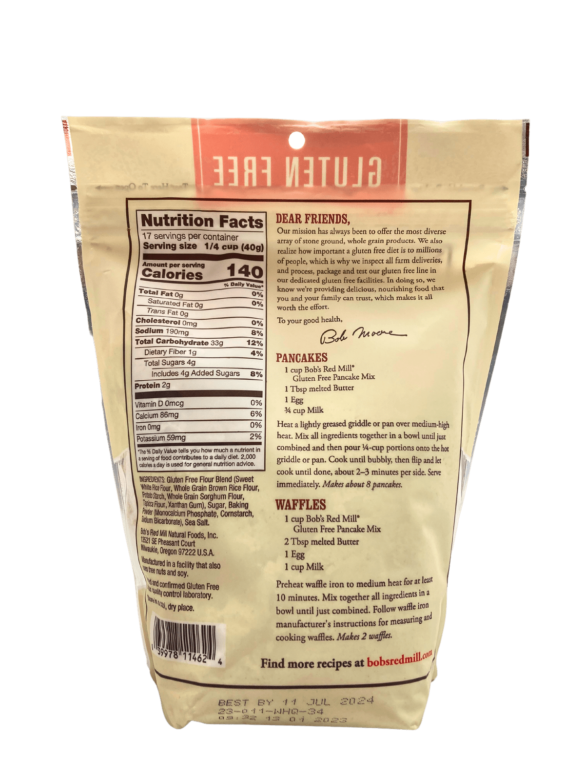 Pancake Mix, Gluten-Free, Bob's Red Mill