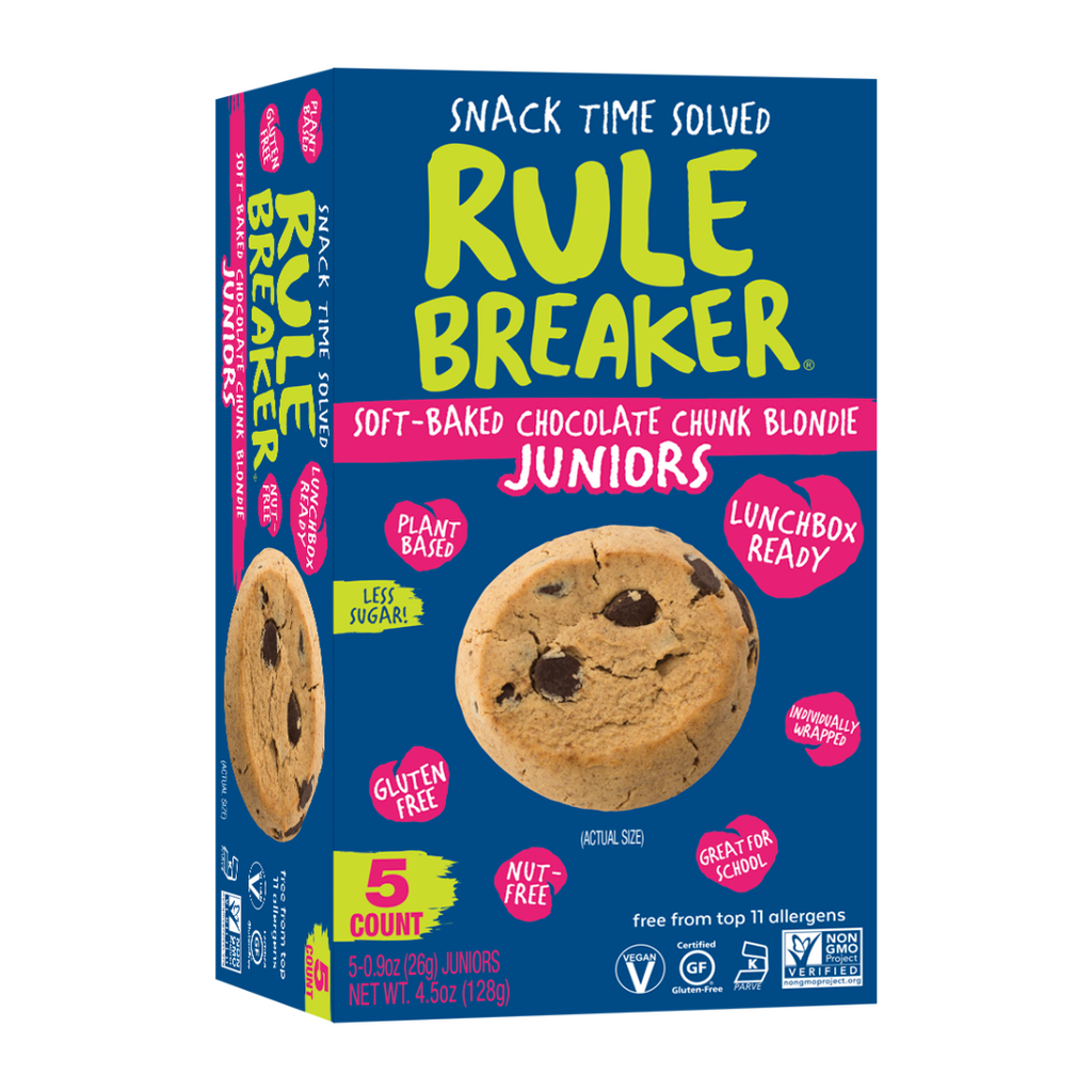 Rule Breaker Chocolate Chip Blondie Juniors — 6 Boxes of 5-Packs (30 Cookies)