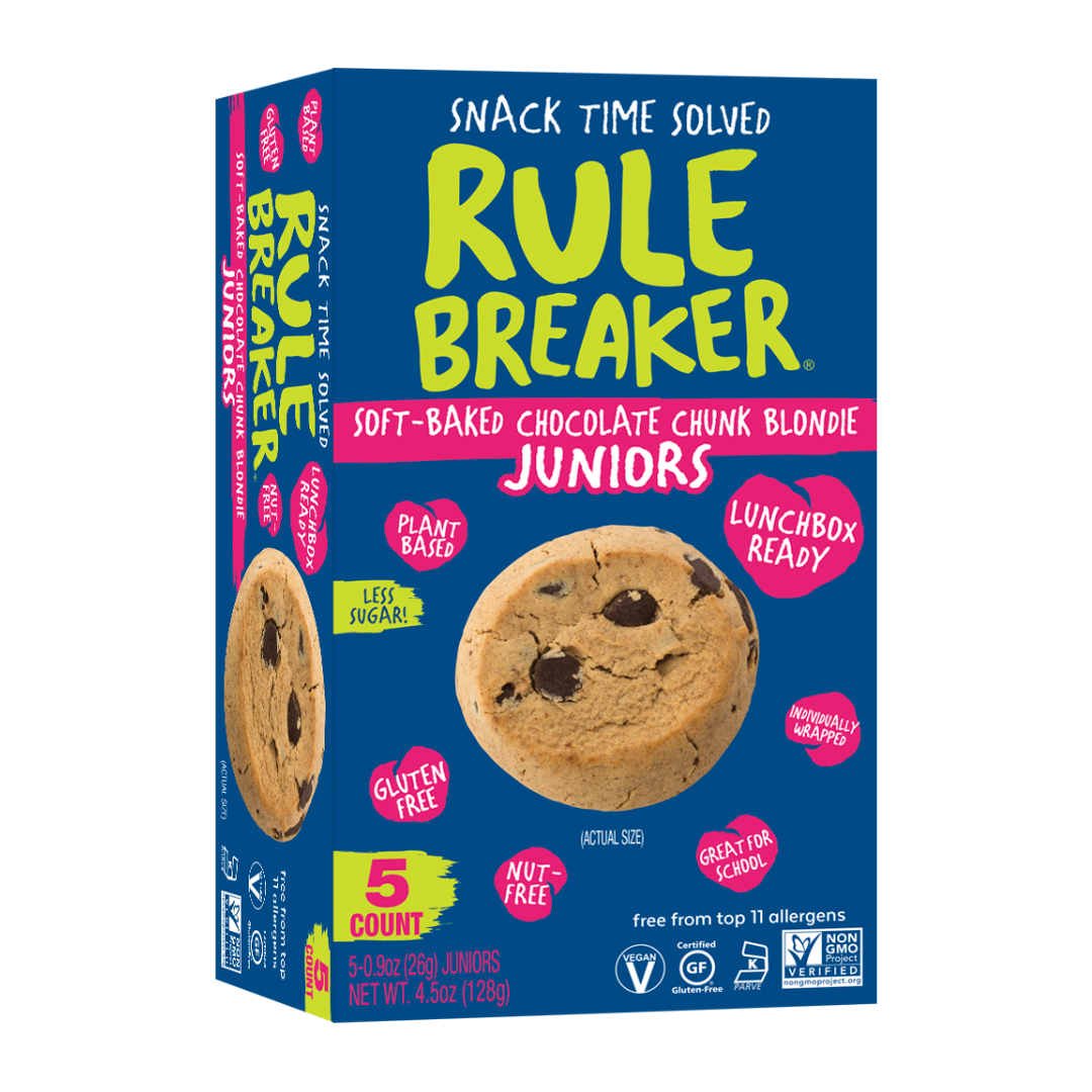 Rule Breaker Chocolate Chip Blondie Juniors — 6 Boxes of 5-Packs (30 Cookies)