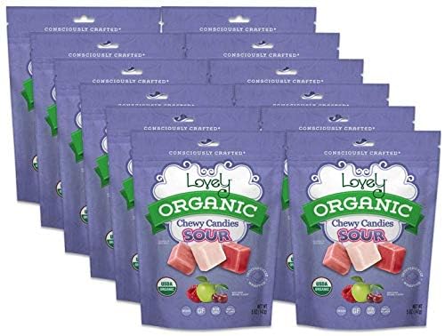 Lovely Organic Sour Chewy Candies