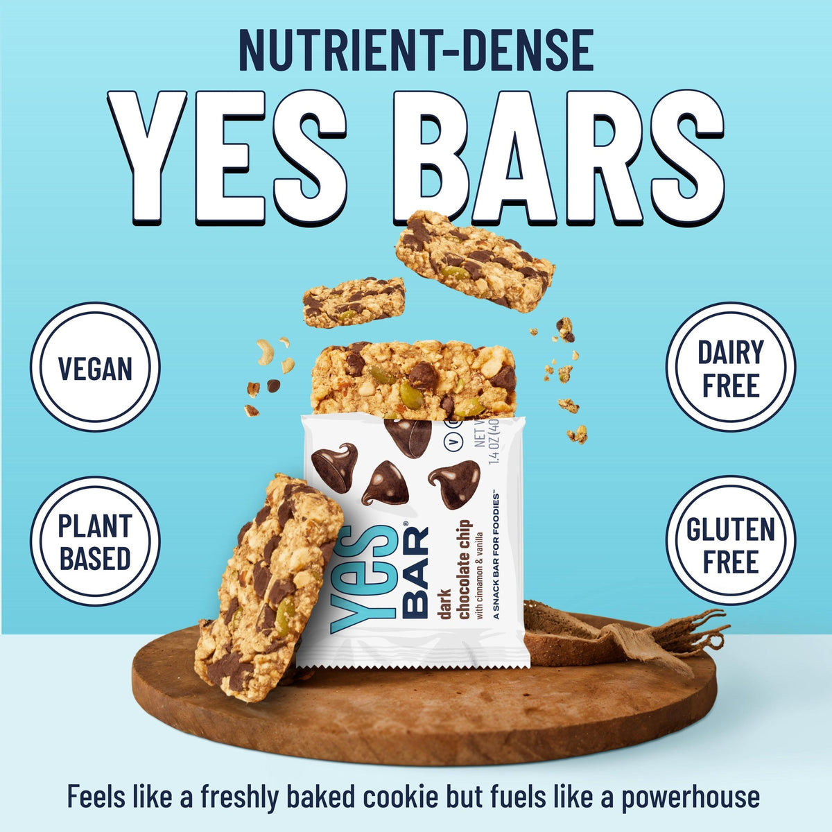 Yes Bar Dark Chocolate Chip Six Pack