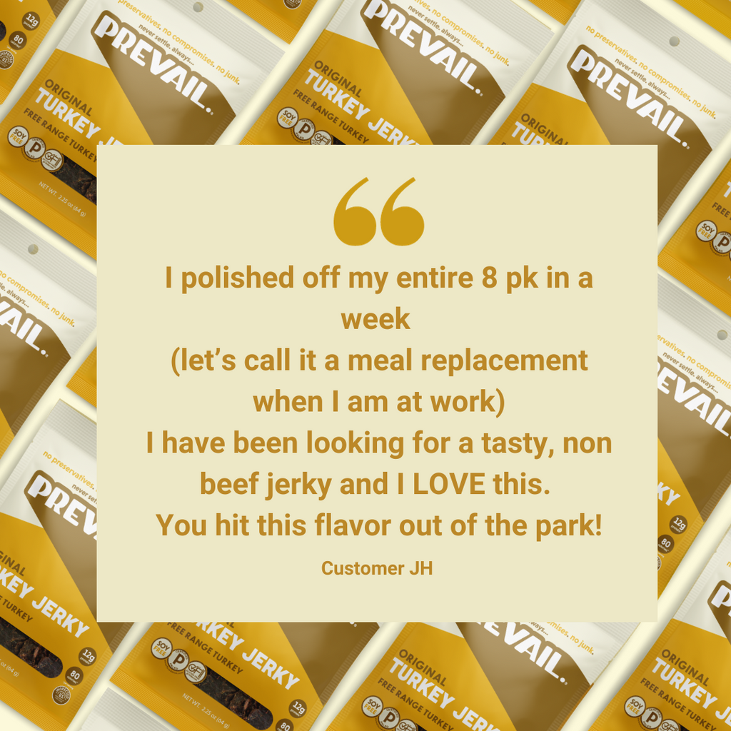 PREVAIL Original Smoked Turkey Jerky, 3 pack