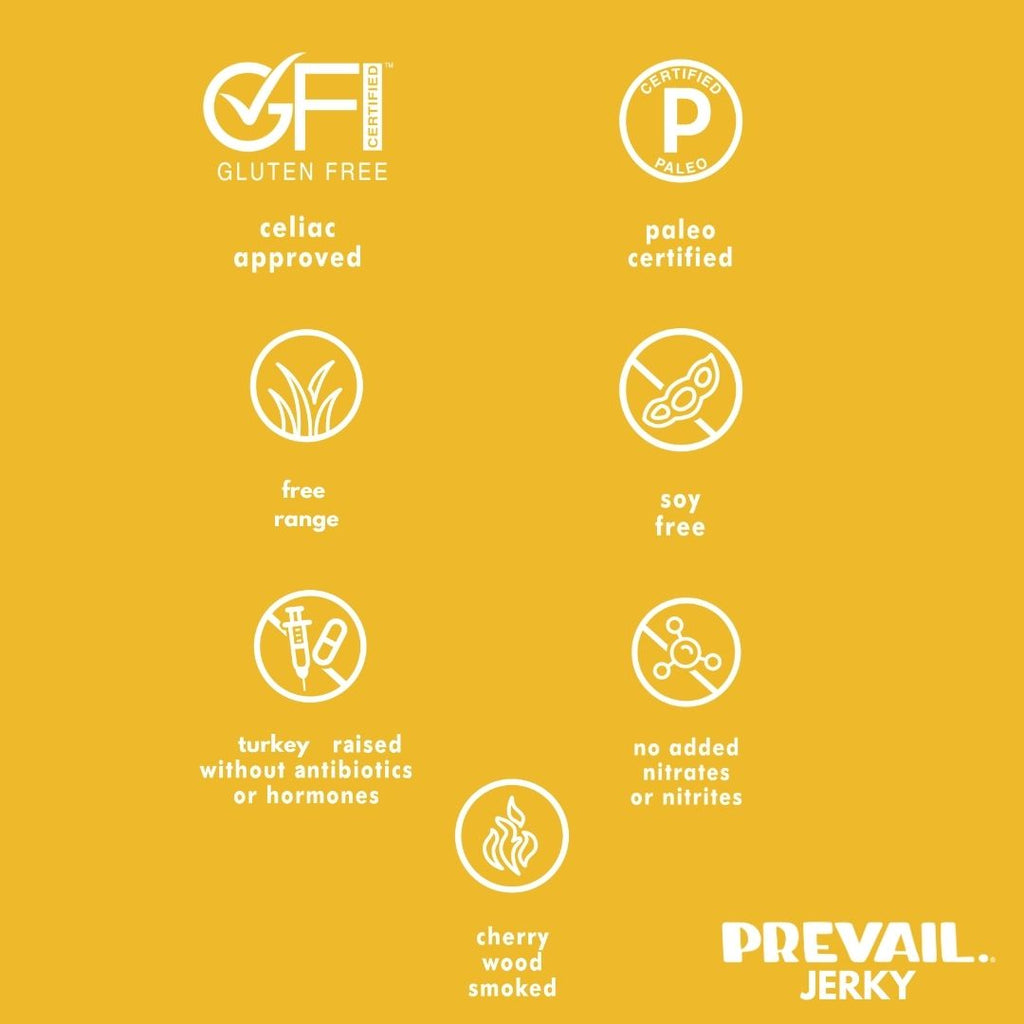 PREVAIL Original Smoked Turkey Jerky, 3 pack