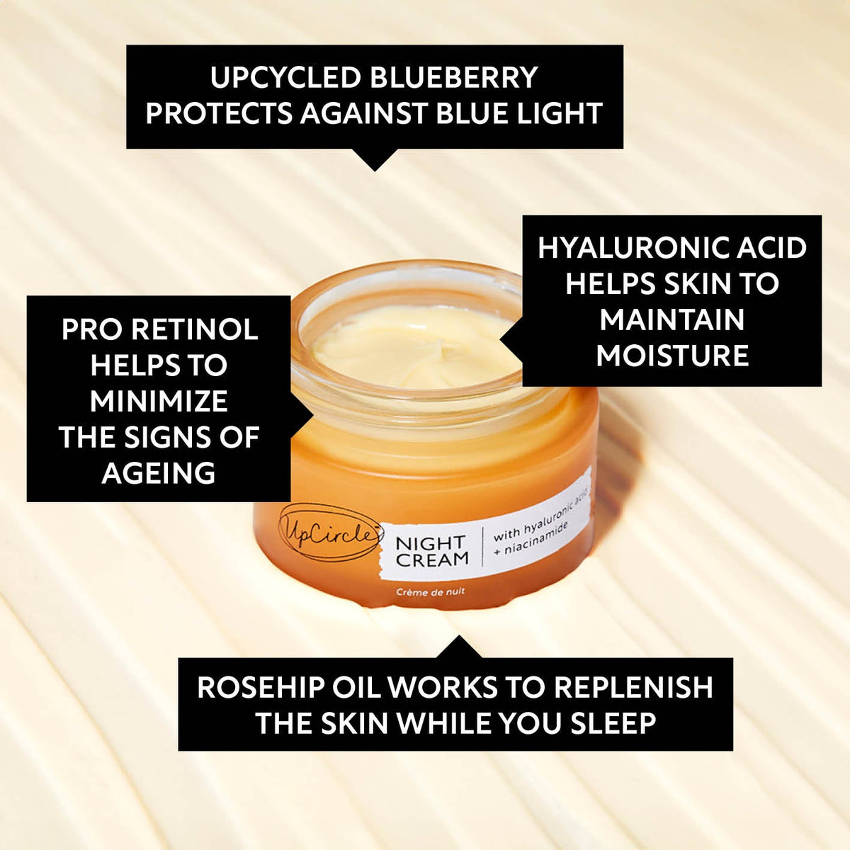 Night Cream with Hyaluronic Acid + Niacinamide — FREE SHIPPING!!!