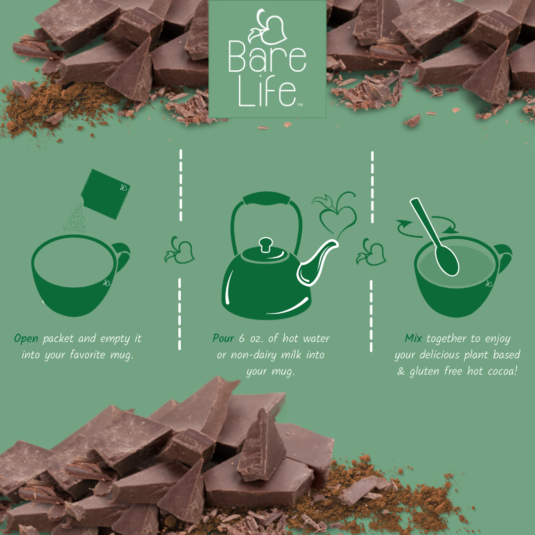 Instant Dairy Free Coconut Hot Cocoa Mix | Single Serving 10 Pack |Gluten Free, Vegan and Organic — product photo 9