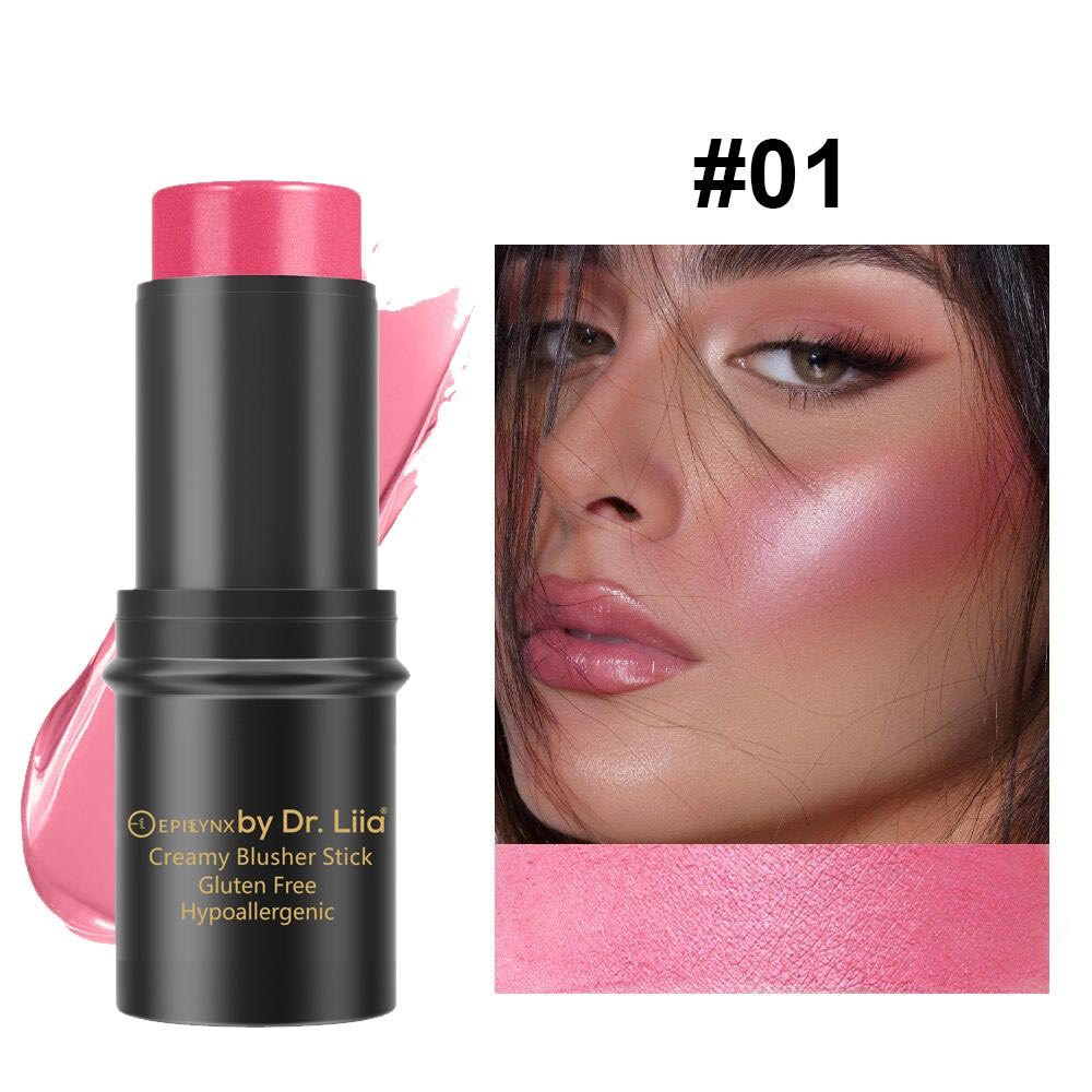 EpiLynx Cream Blush Stick for Cheeks, Lips & Eyes