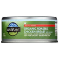 WILD PLANET: Organic Roasted Chicken Breast With Rib Meat No Salt Added, 5 oz — front label, photo 1